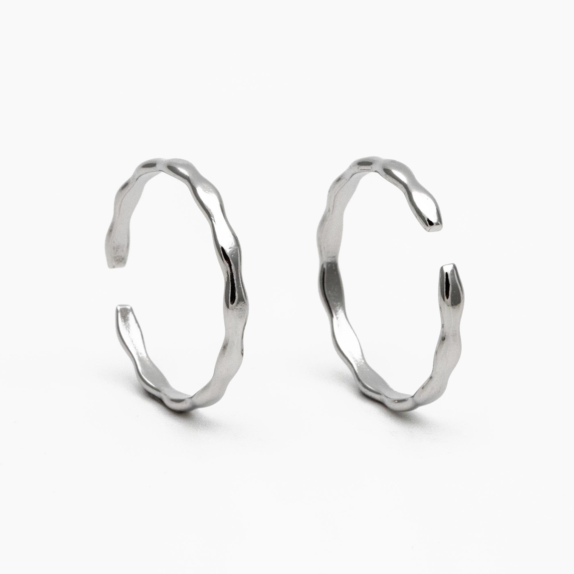 4pcs Gold/ Silver Wave Ring, Finger Ring, Everyday Ring, Modern Style Ring, Fashion Rings, Dainty Rings (#JZ-018-C)